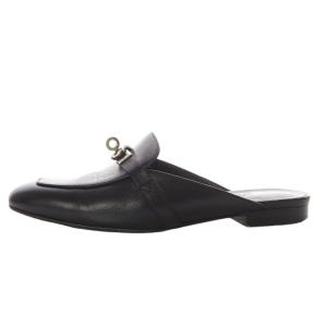 HERMES KELLY オズ サンダル 38 ブラック BL212295Z