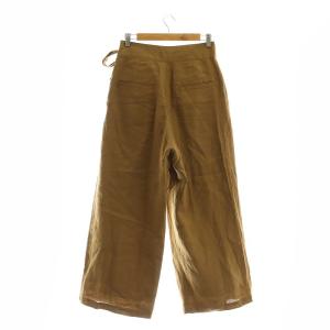 IENA 24SSラミーラップパンツ ワイド ストレート 38 M 茶 ブラウン