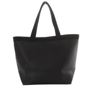 Hervé Chapelier 708GP コーテッドキャンバススクエアトートA4サイズ ノワール×ノワール