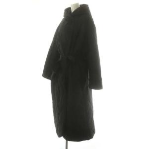 Ameri VINTAGE 23AW WAVE STITCH HEAT POLAK LONG COAT M 黒