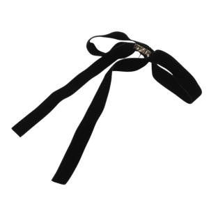 Ameri VINTAGE VELVET RIBBON HAIR HOOK ヘアフック リボンモチーフ ベロア 黒 ブラック