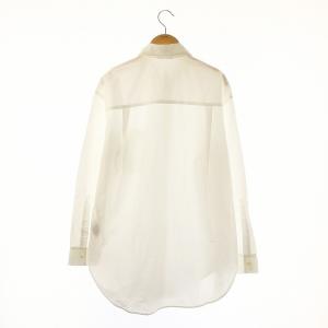 EVERYDAY I LIKE Big Wash シャツ ブラウス 長袖 前開き コットン 白 ホワイト /NR OS