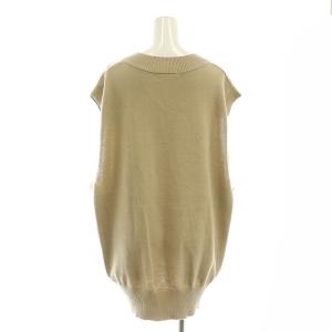 CINOH 23SS Vネックベスト オーバーサイズ AP STUDIO取扱い コットン ベージュ /KO OS