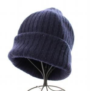 エブリデイアイライク EVERYDAY I LIKE ニット帽 ビーニー カシミア混 帽子 青 /MM