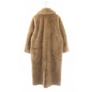 SNIDEL 22AW エコペルイサステナ ECOPEL Sustaina ファーステンカラーロングコート アウター 0 S ベージュ