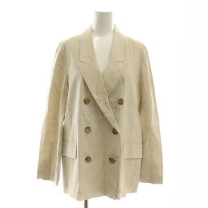 Lisiere L'Appartement スーツ セットアップ 上下 リネンブレンド ダブル テーラードジャケット パンツ スラックス 34 36