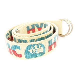 ヒスガール リングベルト ロゴ ベージュ