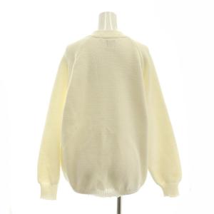 COMME des GARCONS ガール GIRL AD2021 アクリルニットカーディガン 長袖 オーバーサイズ チュニック丈 S 白 ホワイト