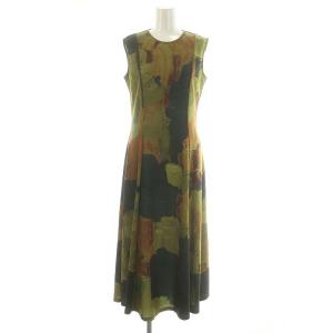 Ameri VINTAGE 22AW UND GYPSUM ART DRESS S ブラウン カーキ
