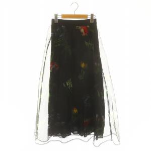 23SS ソフィアオーガンザレイヤードスカート SOFIA ORGANZA LAYERED SKIRT ロング丈 ミモレ丈