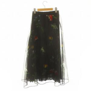 Ameri VINTAGE 23SS ソフィアオーガンザレイヤードスカート SOFIA ORGANZA LAYERED SKIRT ロング丈 ミモレ丈