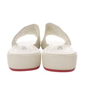 CHANEL カンボンライン サンダル ココマーク 37.5 ホワイト