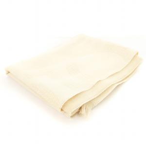 ストール マフラー シルク混 ロゴ ベージュ104883 /MM OF