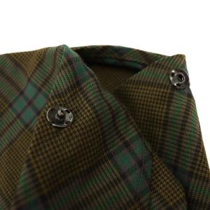 ヨウジヤマモト チェック スカート ロング ミモレ丈 フレア ウール 3  