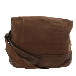 Y's キャンバス ショルダーバッグ 茶色 ブラウン