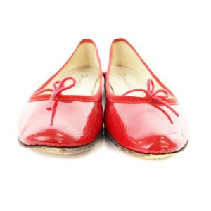 Repetto CENDRILLON BALLERINA バレエシューズ フラット エナメル 赤