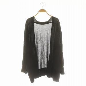 23SS shake code カーディガン トッパー 長袖 黒 ブラック