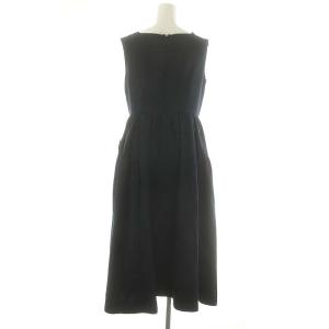 Chesty 22SS ビジュー スクエアネックワンピース ロング マキシ丈 ノースリーブ 0 紺 ネイビー