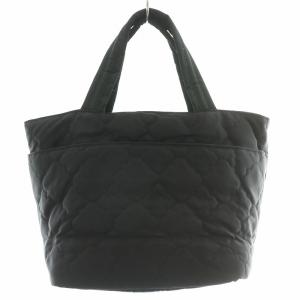 TOCCA CHECKER CLOVER QUILT BAG チェッカークローバーキルトバッグ ハンドバッグ ナイロン ロゴ F 紺 ネイビー