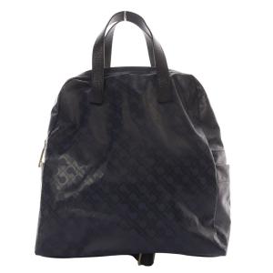 ソフティ SOFTY バッグ リュックサック バックパック 総柄 ナイロン 紺 ネイビー