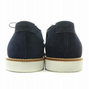 EMPORIO ARMANI レースアップシューズ ローカット メッシュ スエード 10 紺 ネイビー /BB AD OF