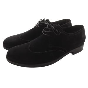 ウイングチップ スウェード シューズ 44 29cm 黒 ブラック