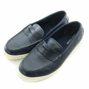 コインローファー ローカットシューズ レザー 11 紺 ネイビー /BB AD OF