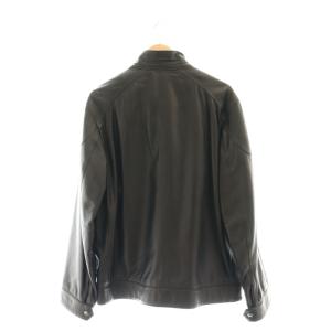 HUGO BOSS ラムレザー ジャケット 052 ブラック