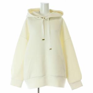 カルゼロゴ刺繍パーカー プルオーバー 長袖 36 S 白 ホワイト 0221442077