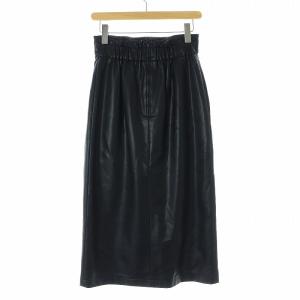 Diagram GRACE CONTINENTAL フェイクレザースカート タイト マキシ ロング 38 M 黒 ブラック 0322421115