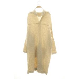 nest Robe カーディガン ロング 長袖 リネン F ベージュ /DF OS