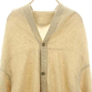 nest Robe カーディガン ロング 長袖 リネン F ベージュ /DF OS