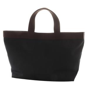 Hervé Chapelier 704C BASIC NYLON M スクエアトート コーデュラ ハンドバッグ 黒 ブラック ダークブラウン