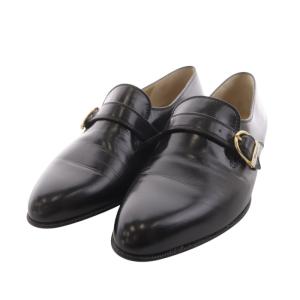 シューズ レザー ベルテッドデザイン 5 22cm 黒 ブラック /AK14