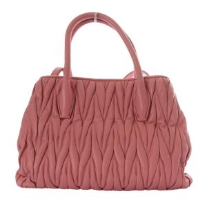 miumiu マテラッセ 2WAYバッグ ピンク RN1069
