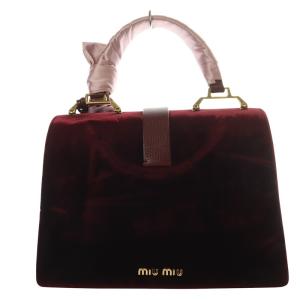 miumiu VELLUTO TWEED 2way バッグ チェック