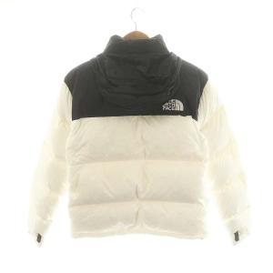 THE NORTH FACE 1996 ECO NUPTSE DOWN JACKET ヌプシダ ダウンジャケット アウター フード S/90 白 黒 ホワイト