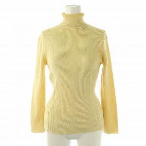 コムデギャルソン COMME des GARCONS リブタートルネックニット セーター 長袖 アイボリー