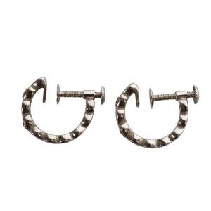 VENDOME AOYAMA フープイヤリング ダイヤモンド ハートモチーフ K18 K14 ホワイトゴールド