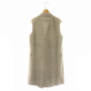 TOMORROWLAND アルパカジレ ベスト フロントホック 36 S グレー