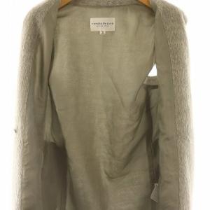 TOMORROWLAND アルパカジレ ベスト フロントホック 36 S グレー