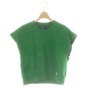 スリーブレススウェットシャツ カットソー ノースリーブ 1 緑 グリーン
