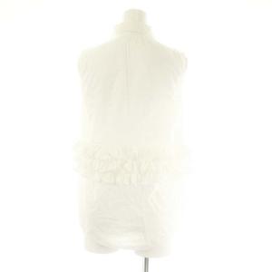 MARNI フリルブラウス ノースリーブ 38 白 ホワイト /MF OS