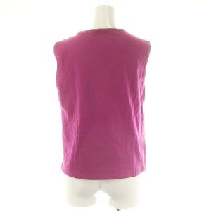 MARNI シルク混 ノースリーブコットンカットソー 40 紫 パープル