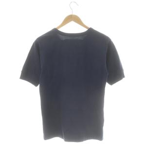 DRIES VAN NOTEN verner panton ハンドプリント 半袖スウェット S ネイビー