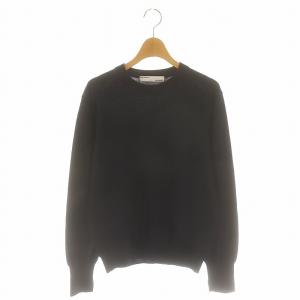 22AW C/N Knit Pullover ニットプルオーバー セーター 長袖 ウール 紺 ネイビー