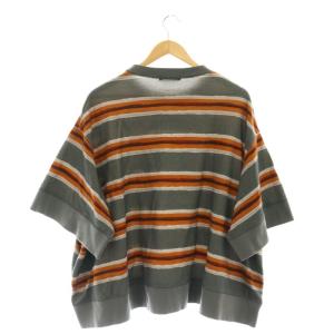 UNDERCOVER ボーダーカットソー七分袖 F グレー