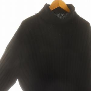 Yohji Yamamoto POUR HOMME タートルネックニット セーター 長袖 黒 ブラック