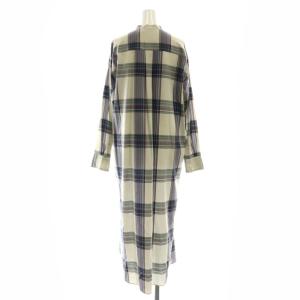AURALEE SUPER LIGHT WOOL CHECK MAXI ONE-PIECE ワンピース シャツワンピース ロング 長袖 0