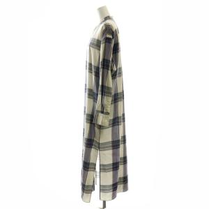 AURALEE SUPER LIGHT WOOL CHECK MAXI ONE-PIECE ワンピース シャツワンピース ロング 長袖 0